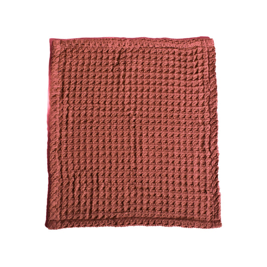 Dark Red Bulk Waffle Washcloths Pack of 25-1