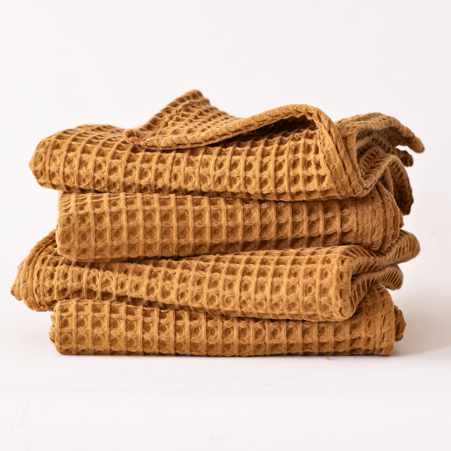 Caramel Bulk Waffle Hand Towels Pack of 10-2