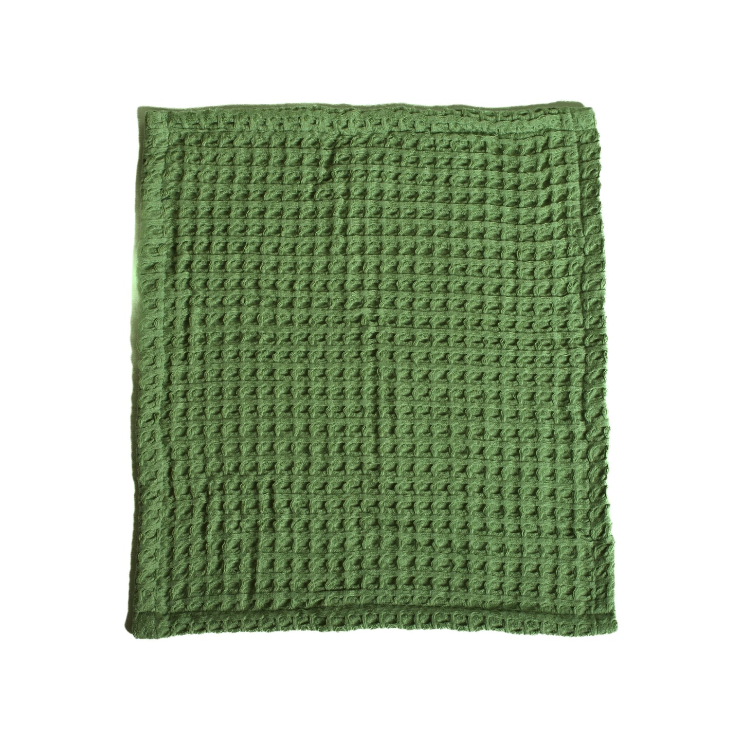 Dark Green Bulk Waffle Washcloths Pack of 25-1
