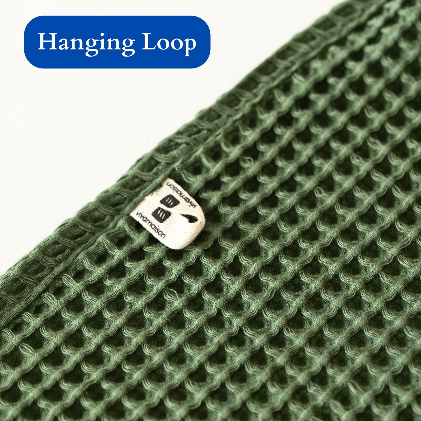 Dark Green Bulk Waffle Washcloths Pack of 25-3