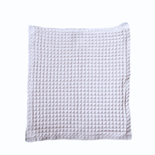 White Bulk Waffle Washcloths Pack of 25-1