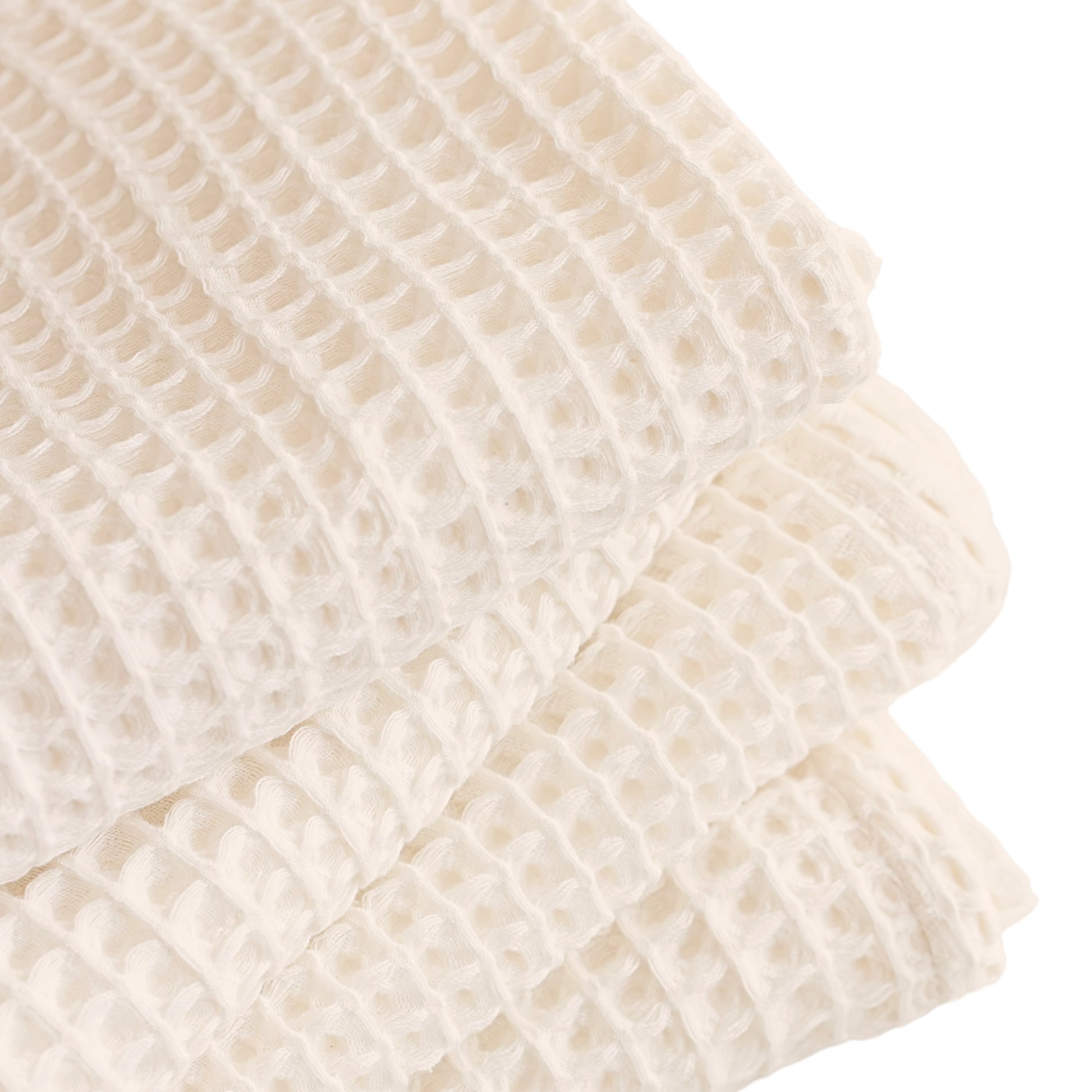 100% Turkish Cotton Waffle Weave Fabrics Natural Available in Bulk Orders-1