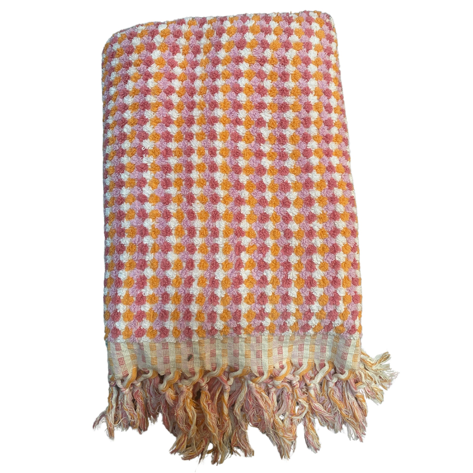 Bubble Orange Bulk Turkish Bath Towels Pack of 10 Pieces