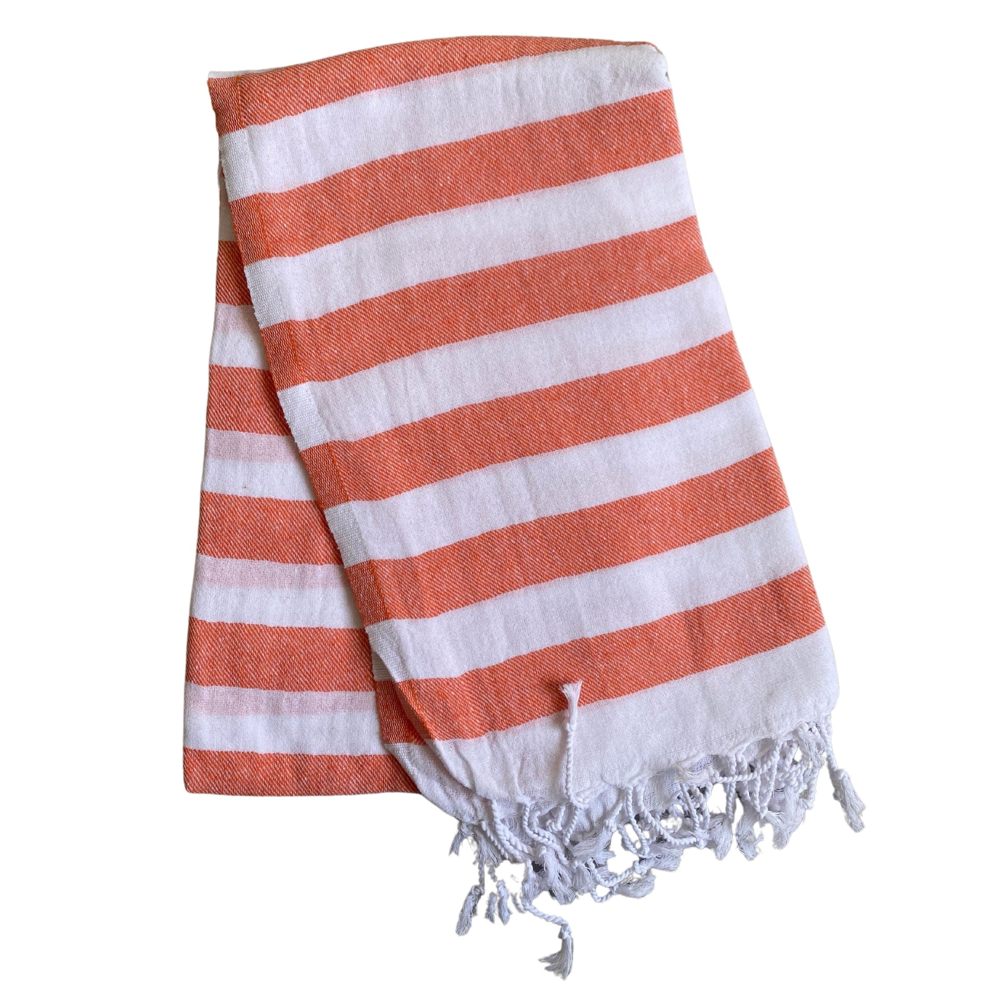 Cheap Cabana Striped Turkish Towels Bulk Pack of 10 Pieces Orange-2