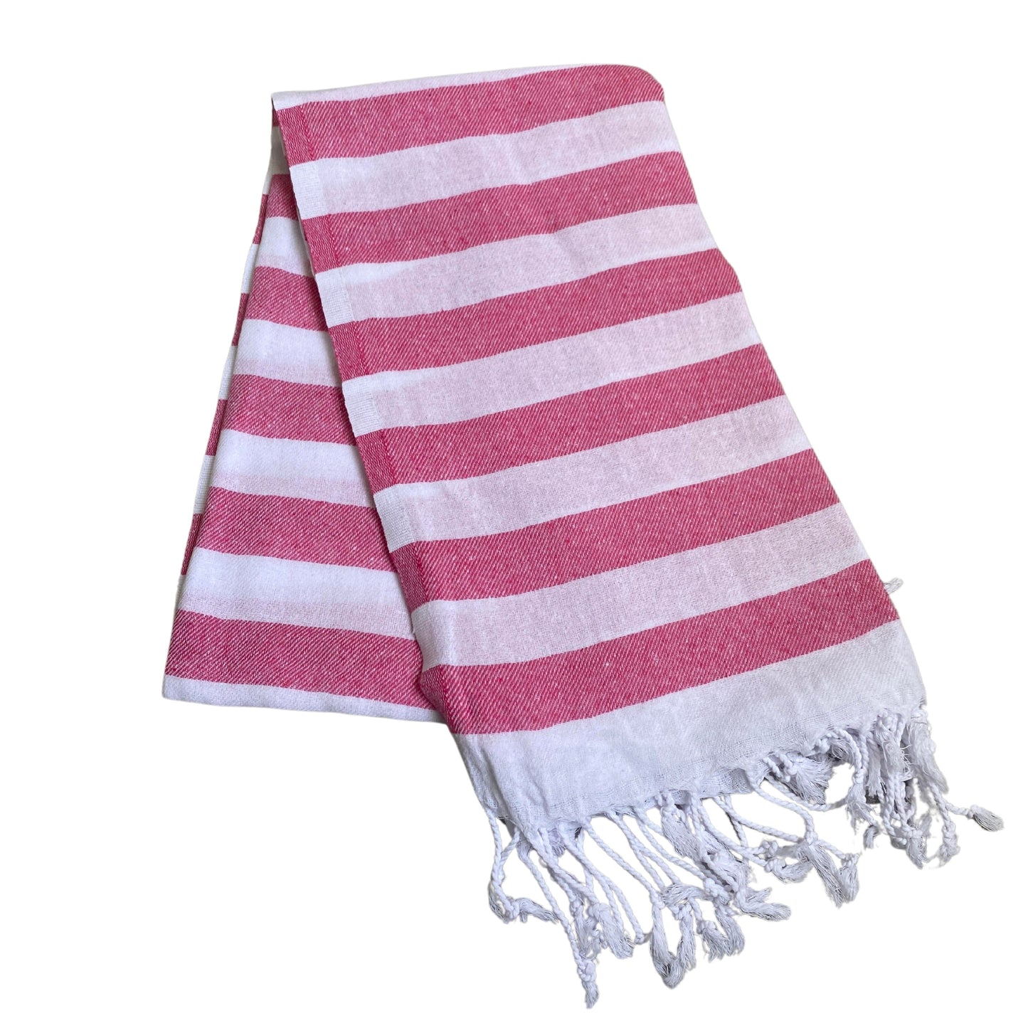 Cheap Cabana Striped Turkish Towels Bulk Pack of 10 Pieces Pink-2