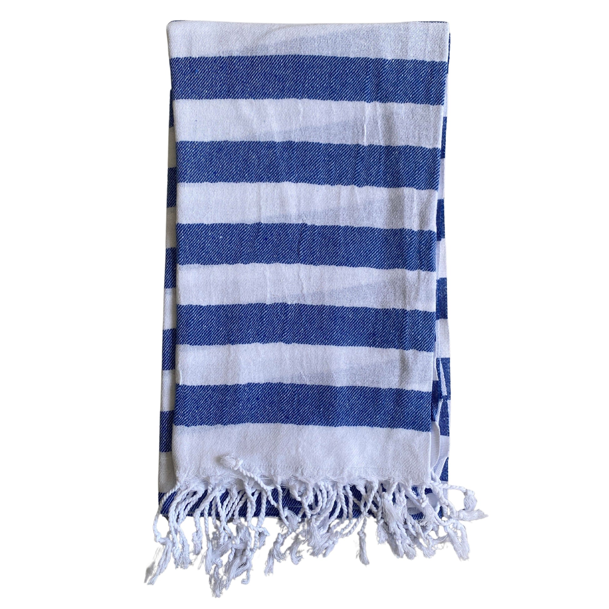 Cheap Cabana Striped Turkish Towels Bulk Pack of 10 Pieces Blue-1