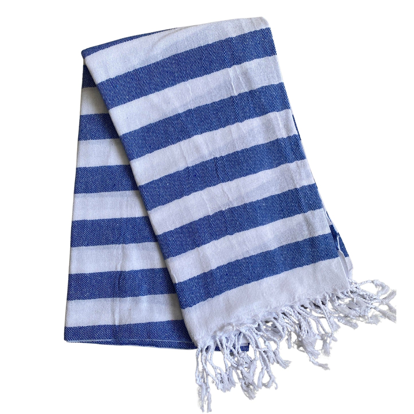 Cheap Cabana Striped Turkish Towels Bulk Pack of 10 Pieces Blue-2