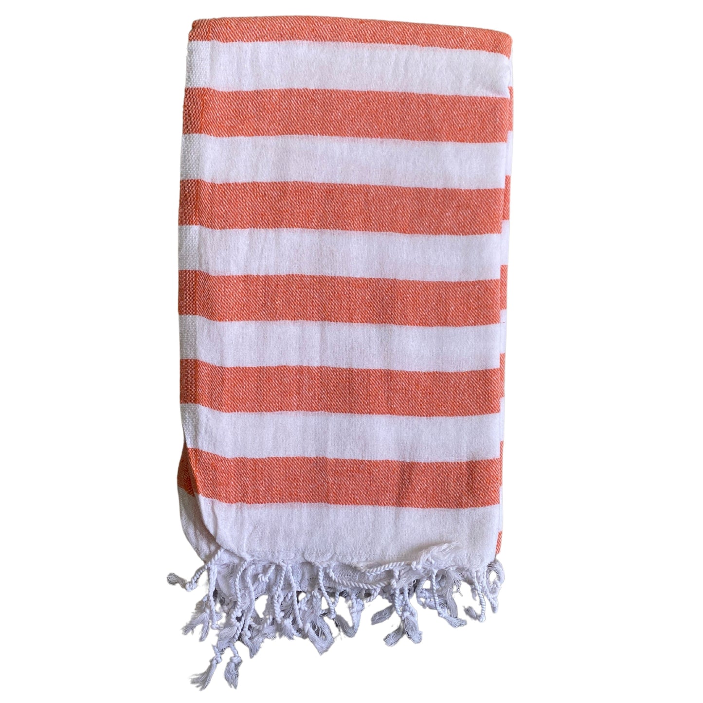 Cheap Cabana Striped Turkish Towels Bulk Pack of 10 Pieces Orange-1