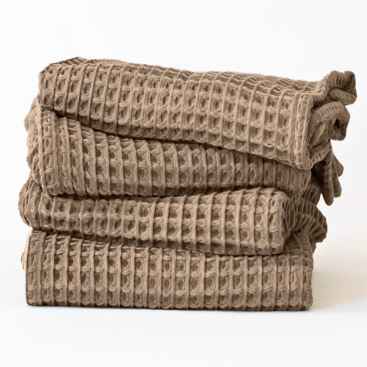 Brown Bulk Waffle Hand Towels Pack of 10-2