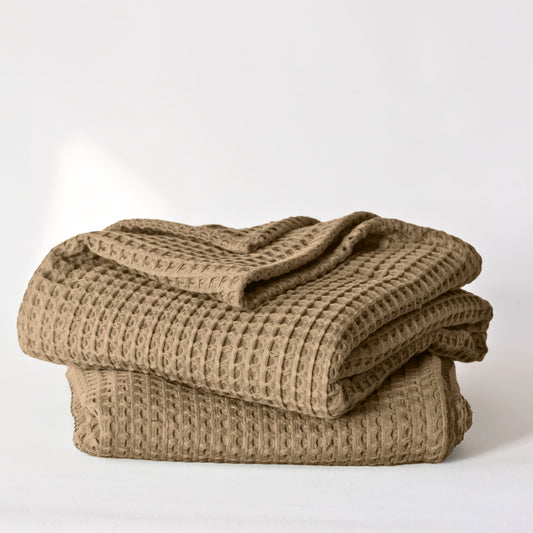 Brown Bulk Waffle Bath Towels Pack of 5-1