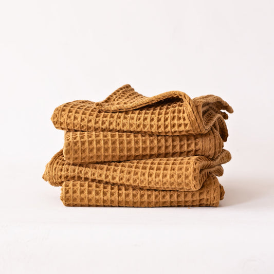 Caramel Bulk Waffle Kitchen Towels Pack of 10-1