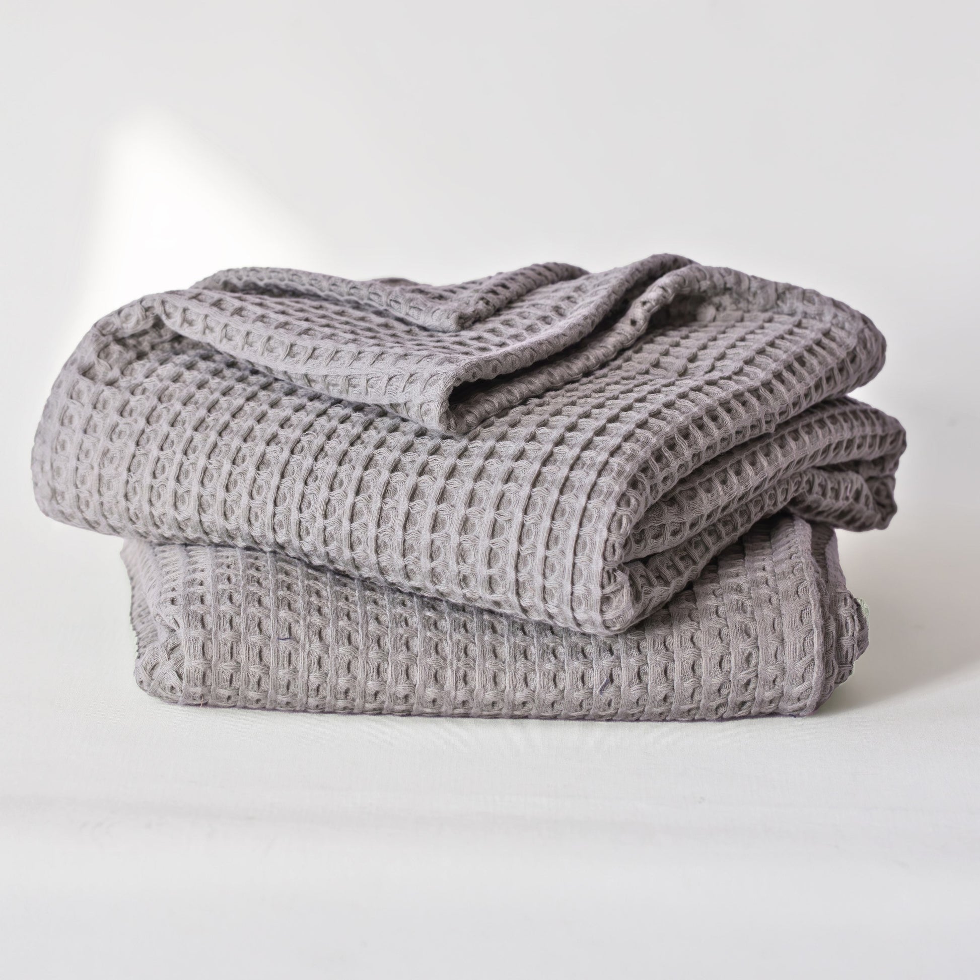 Gray Bulk Waffle Bath Towels Pack of 5-1