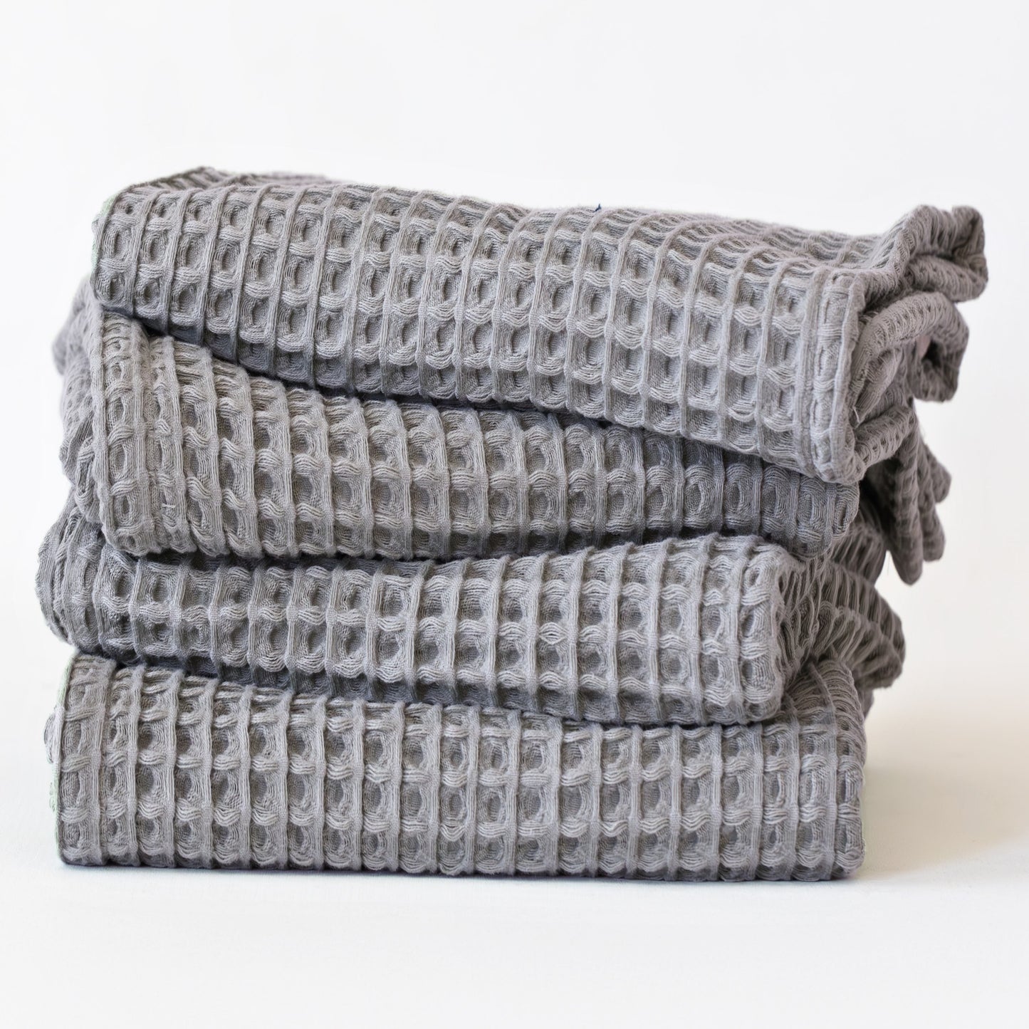 Gray Bulk Waffle Hand Towels Pack of 10-1