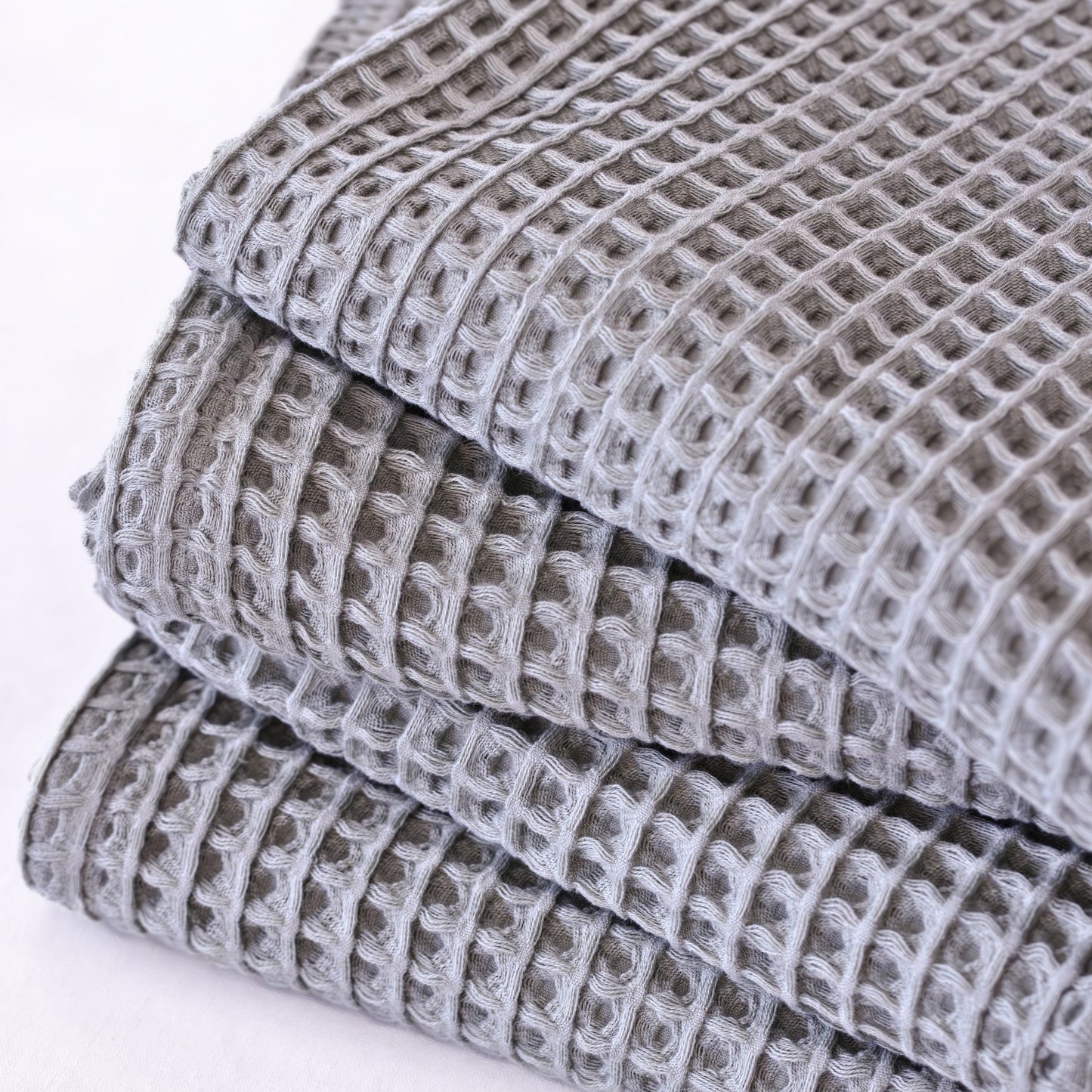 Gray Bulk Waffle Washcloths Pack of 25-2