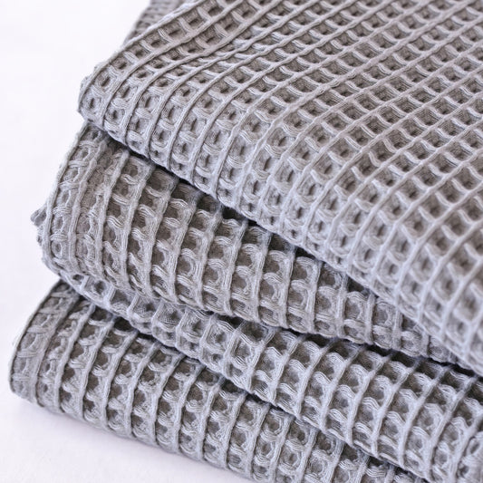 Gray Bulk Waffle Hand Towels Pack of 10-2