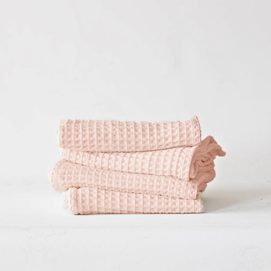 Pink Bulk Waffle Kitchen Towels Pack of 10-1