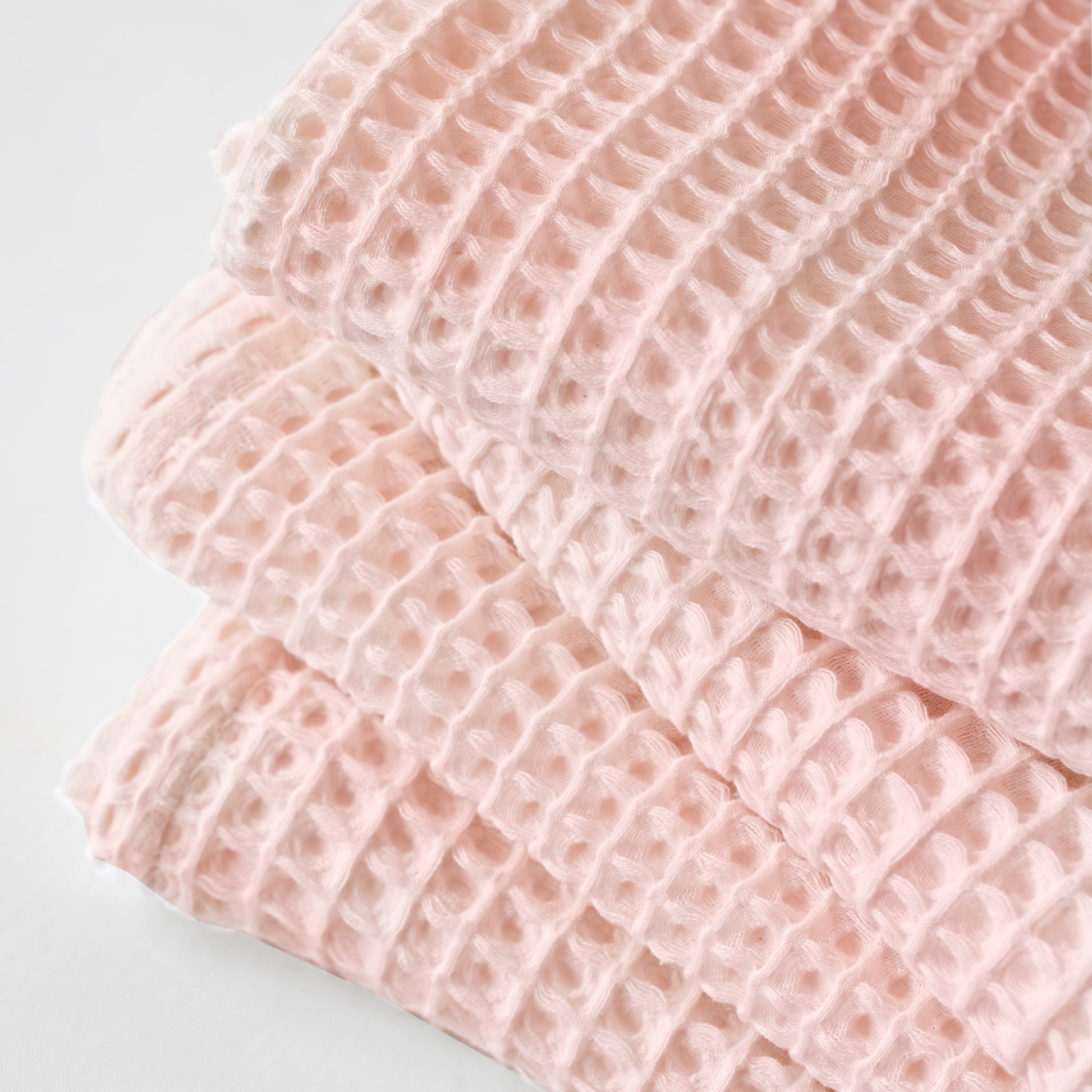 Pink Bulk Waffle Hand Towels Pack of 10-1