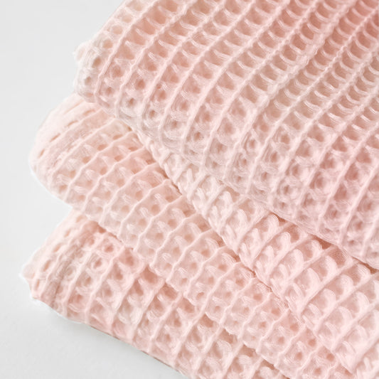 Pink Bulk Waffle Hand Towels Pack of 10-1
