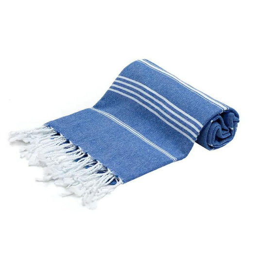Sultan Blue Bulk Turkish Towels Pack of 10 Pieces-1