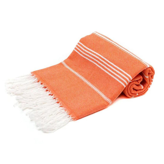 Sultan Orange Bulk Turkish Towels Pack of 10 Pieces-1