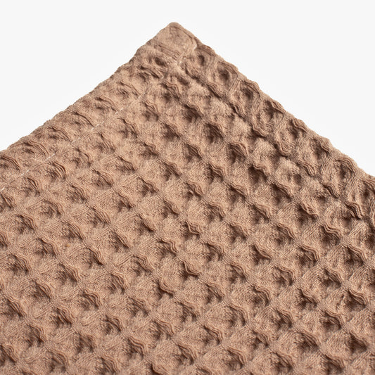 100% Turkish Cotton Waffle Weave Fabrics Brown Available in Bulk Orders
